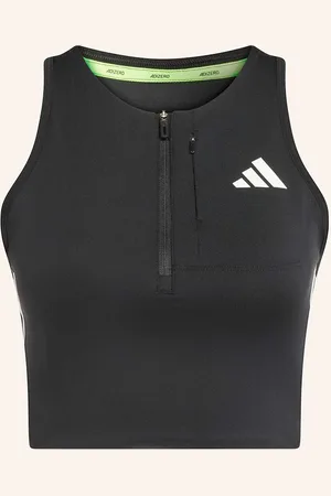 adidas Cropped-Top Adizero Running Gel Pocket