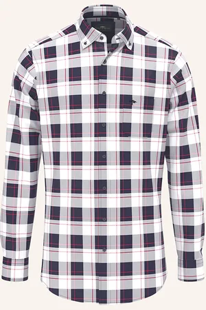Fynch-Hatton Hemd Comfort Fit blau