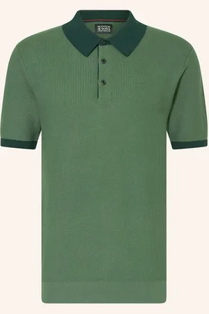 Scotch&Soda Strick-Poloshirt gruen