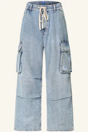 Hugo Blue Cargo-Jeans Enora Regular Fit blau