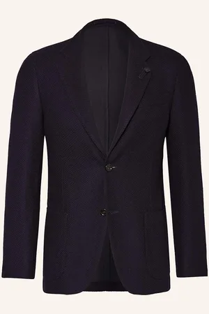 LARDINI Stricksakko Extra Slim Fit blau