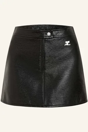 Courrèges Rock In Lederoptik