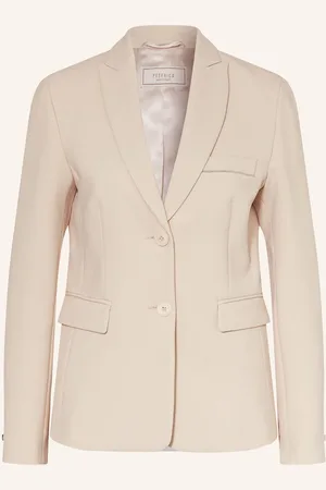 PESERICO SIGN Blazer Mit Schmuckperlen beige