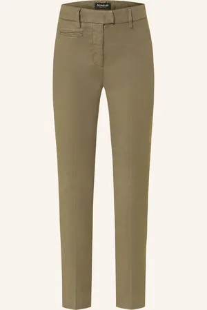 Dondup Hose Mit Leinen gruen