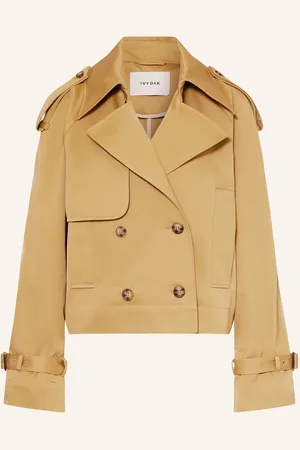 Ivy & Oak Cropped-Trenchcoat Jessica beige