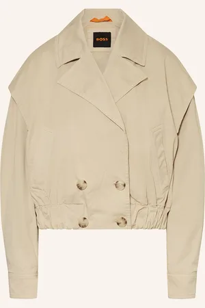 HUGO BOSS Cropped-Trenchcoat Cotreni