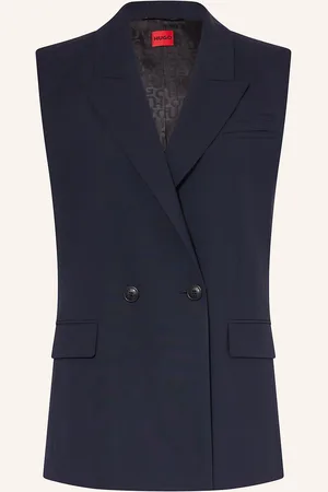 HUGO BOSS Blazerweste Acris blau