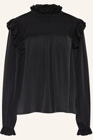 Neo Noir Blusenshirt Percy Aus Satin