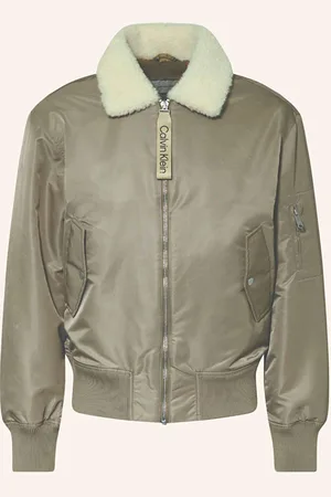 Calvin Klein Blouson Mit Teddyfell gruen