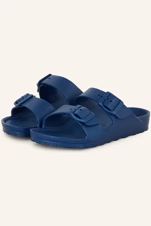 Birkenstock Pantoletten Arizona Eva blau