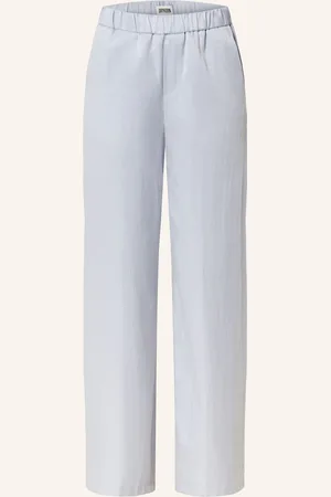 Drykorn Marlenehose Consider Aus Satin blau