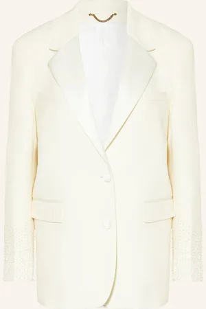 Golden Goose Blazer Mit Schmucksteinen weiss