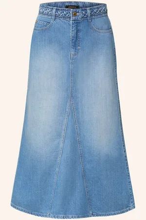 More & More Jeansrock blau