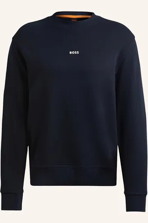 HUGO BOSS Sweatshirt Wesmallcrew blau