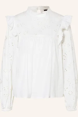 Max Mara Blusenshirt Taddeo Im Materialmix weiss