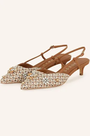 Guess Slingpumps Jesseny Mit Schmucksteinen beige