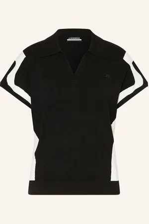 J Lindeberg Funktions-Poloshirt schwarz