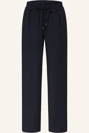 Opus Marlenehose Marou Mit Tonalem Galonstreifen blau