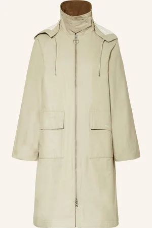 Barbour Mantel Jema Mit Abnehmbarer Kapuze beige