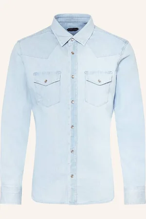 Tom Ford Hemd In Jeansoptik blau