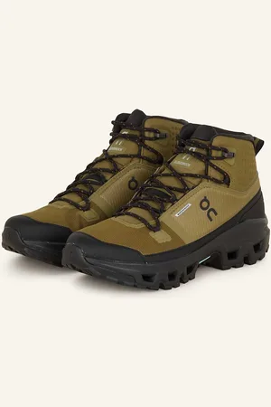 On Running Wanderschuhe Cloudrock Mid Wp gruen