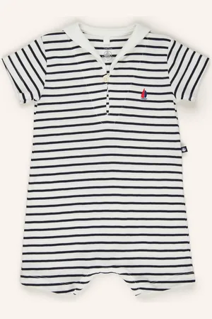 Petit Bateau Strampler weiss