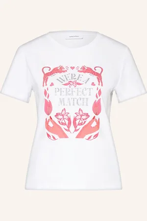 DARLING HARBOUR T-Shirt Mit Schmucksteinen weiss