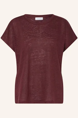 DARLING HARBOUR T-Shirt Aus Leinen rot
