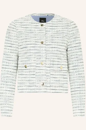 QS by s.Oliver Bouclé-Blazer blau