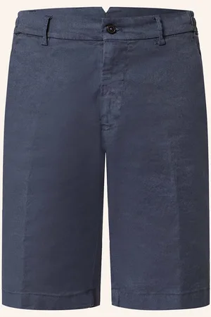Berwich Shorts Mit Leinen blau