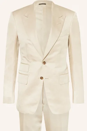 Tom Ford Anzug Regular Fit Mit Seide Und Leinen beige