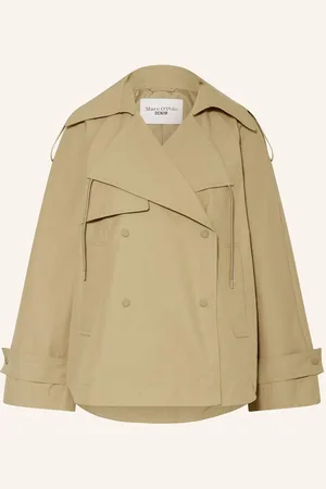Marc O’ Polo Cropped-Trenchcoat gruen