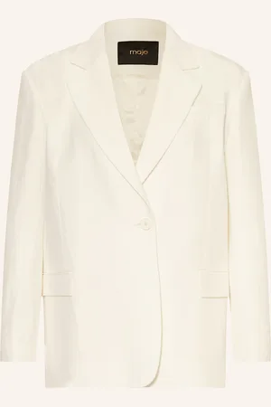 Maje Blazer Vivalu Mit Leinen weiss