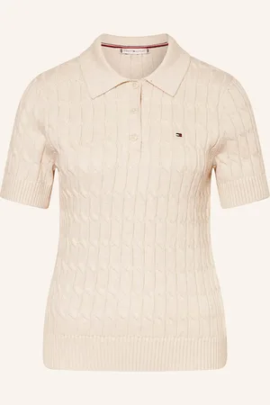 Tommy Hilfiger Strick-Poloshirt beige
