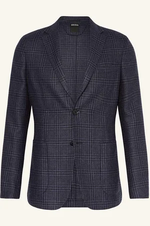 Ermenegildo Zegna Sakko Extra Slim Fit Mit Seide blau