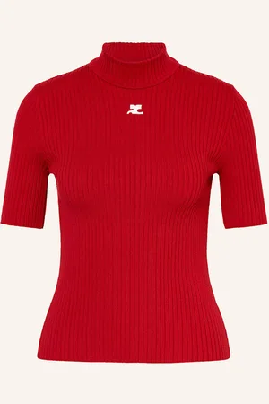 Courrèges Strickshirt rot