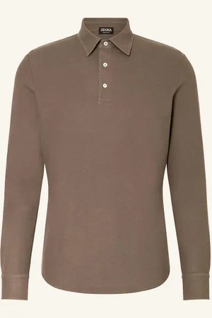 Ermenegildo Zegna Piqué-Poloshirt beige