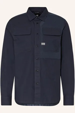 G-Star Overshirt Regular Fit blau