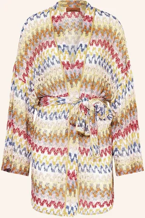 Missoni Kimono Mit Glitzergarn pink