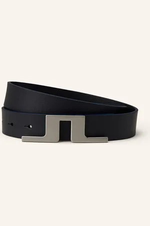 J Lindeberg Ledergürtel blau