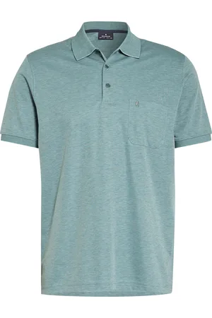 Ragman Piqué-Poloshirt gruen