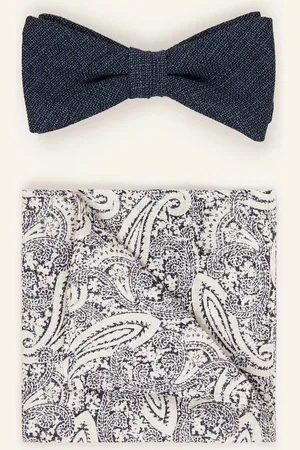 Strellson Set: Fliege Und Einstecktuch blau