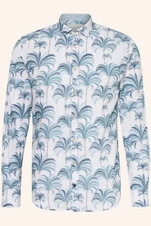 Colours & Sons Hemd Sim Fit blau