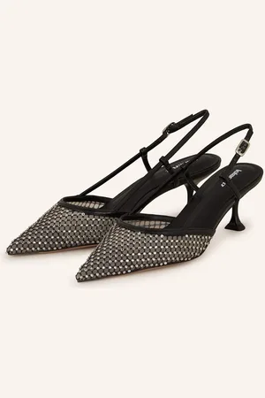 Lola Cruz Slingpumps Carmen Mit Schmucksteinen