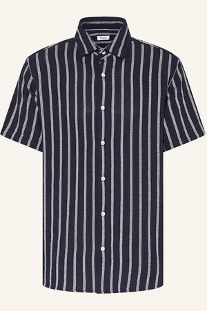 PAUL Kurzarm-Hemd Comfort Fit blau