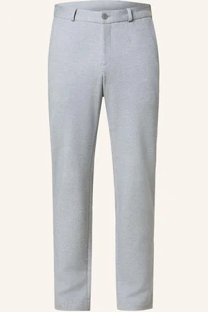 PAUL Anzughose Slim Fit Aus Jersey blau