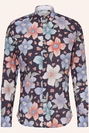Colours & Sons Resorthemd Regular Fit lila