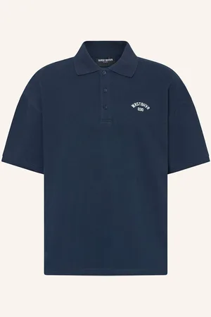 WRSTBHVR Piqué-Poloshirt Jaro Wide Fit blau