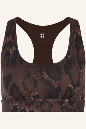 Sweaty Betty Sport-Bh Super Soft Reversible Yoga Zum Wenden braun