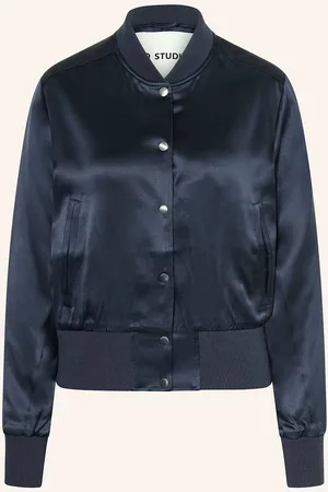 IQ Studio Blouson Mit Seide blau